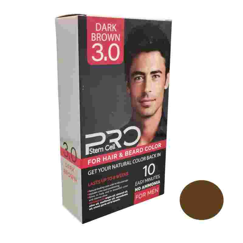 کيت رنگ مو مردانه پرواستم سل 50 ميل قهوه مشکي 3.0
